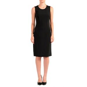 BOSS VIRGIN WOOL SHEATH DRESS